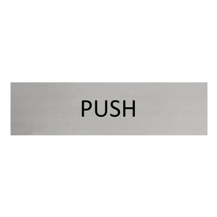 Türschild Push