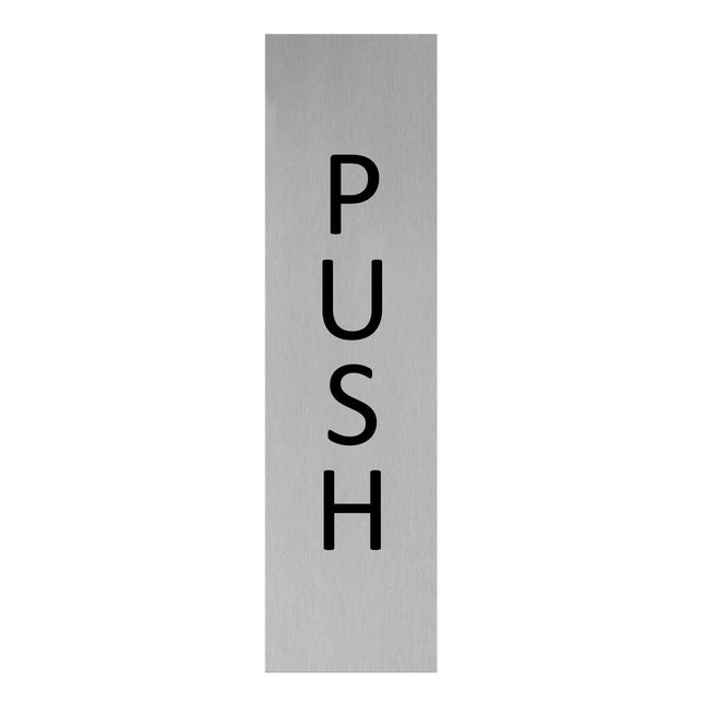 Türschild Push