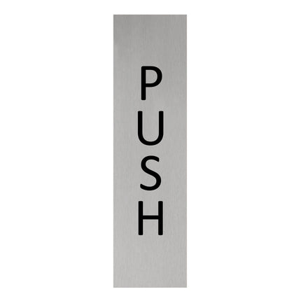 Türschild Push