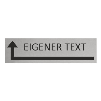 Türschild Eigener Tekst - Links rum