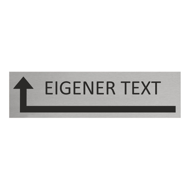 Türschild Eigener Tekst - Links rum