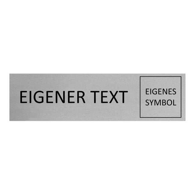 Türschild Eigener Text und Symbol