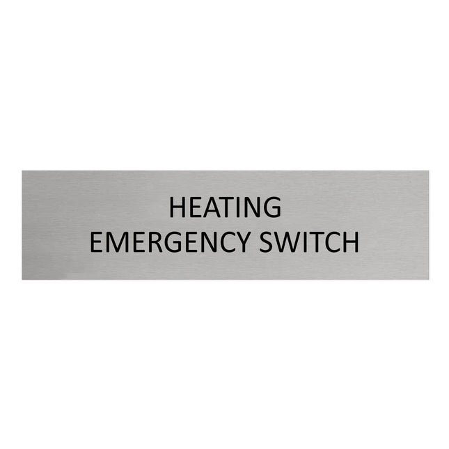 Türschild Heating Emergency Switch