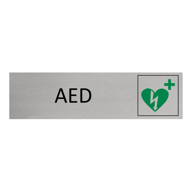 Türschild AED