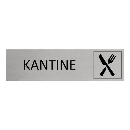 Türschild Kantine