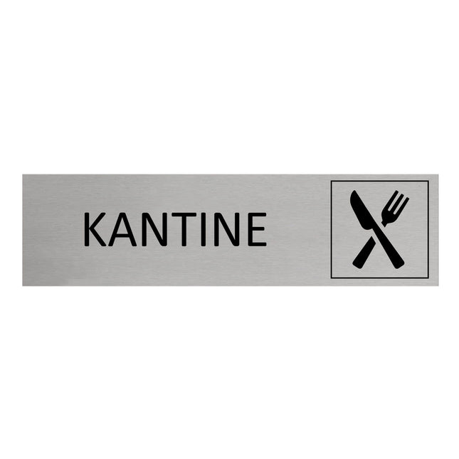 Türschild Kantine