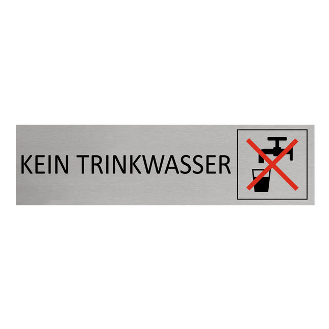 Türschild Kein Trinkwasser