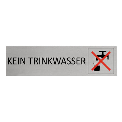 Türschild Kein Trinkwasser