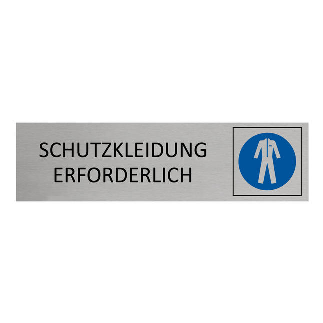Türschild Schutzkleidung erforderlich
