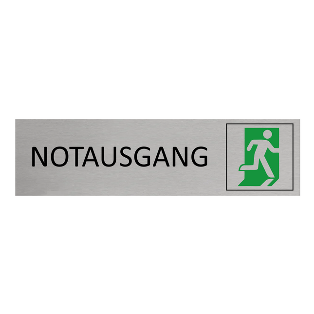Türschild Notausgang