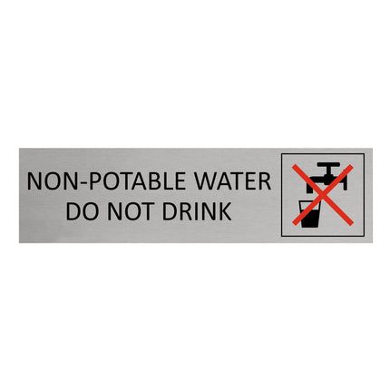 Türschild Non-potable water