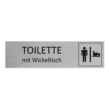 Türschild Herren-WC mit Wickeltisch