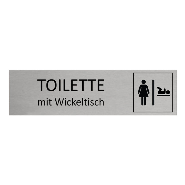 Türschild Damen-WC mit Wickeltisch
