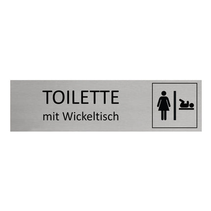Türschild Damen-WC mit Wickeltisch