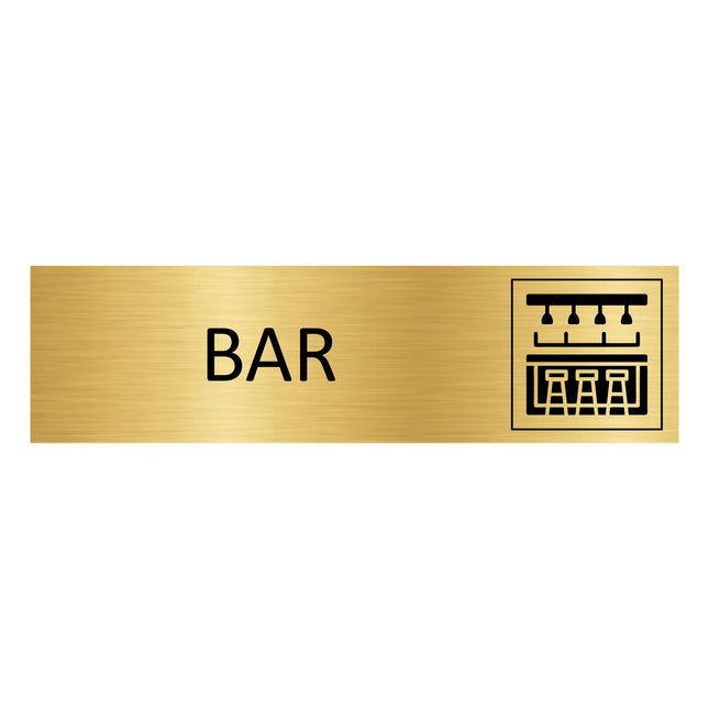 Türschild Bar
