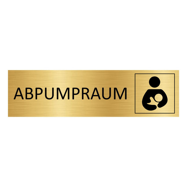 Türschild Abpumpraum