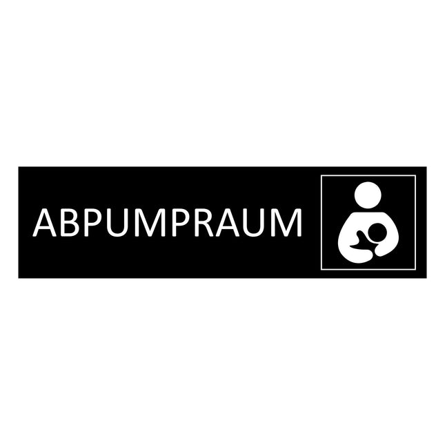 Türschild Abpumpraum
