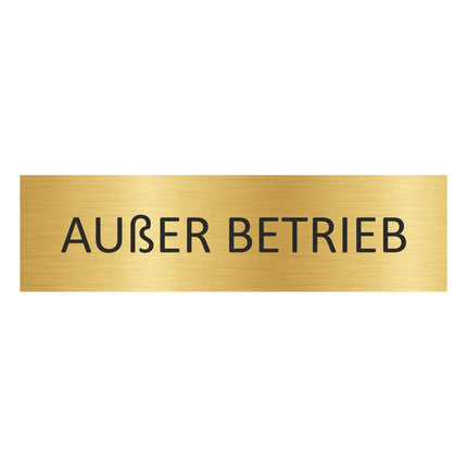 Türschild Außer Betrieb
