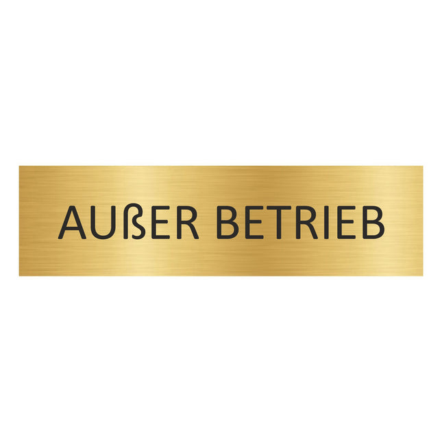 Türschild Außer Betrieb