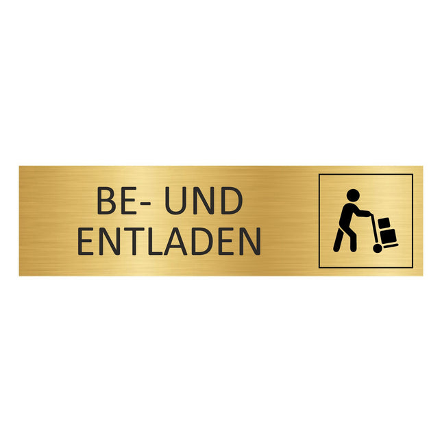Türschild Be- und Entladen