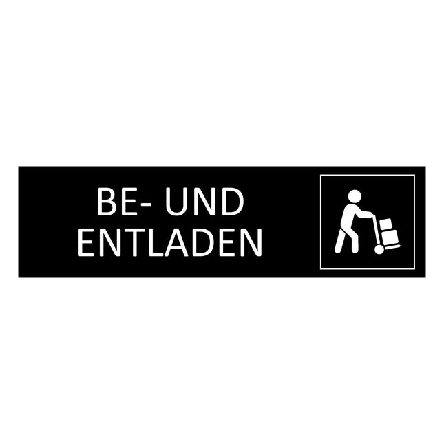 Türschild Be- und Entladen
