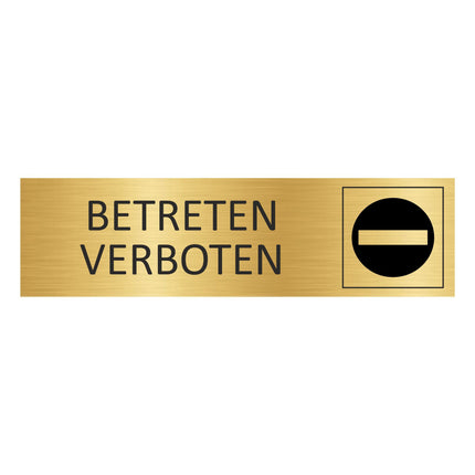 Türschild Betreten verboten