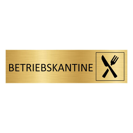 Türschild Betriebskantine