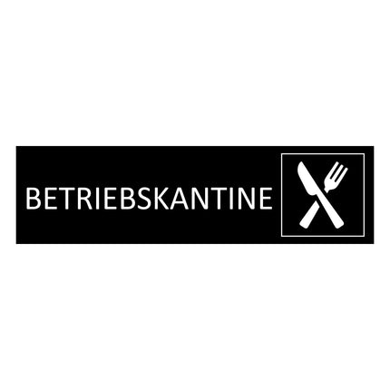 Türschild Betriebskantine