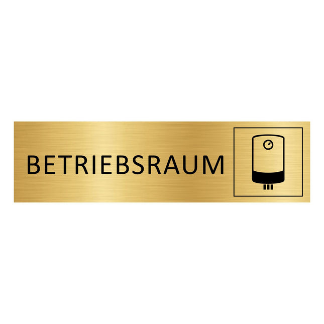 Türschild Betriebsraum