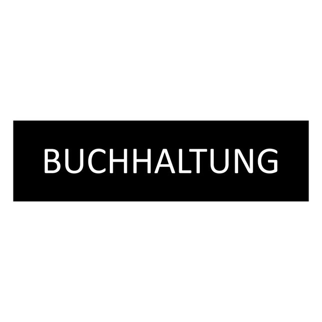 Türschild Buchhaltung