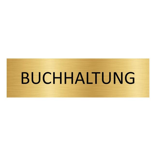 Türschild Buchhaltung