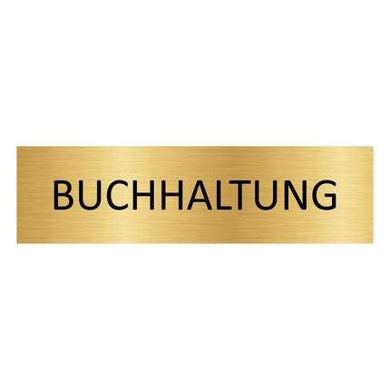 Türschild Buchhaltung