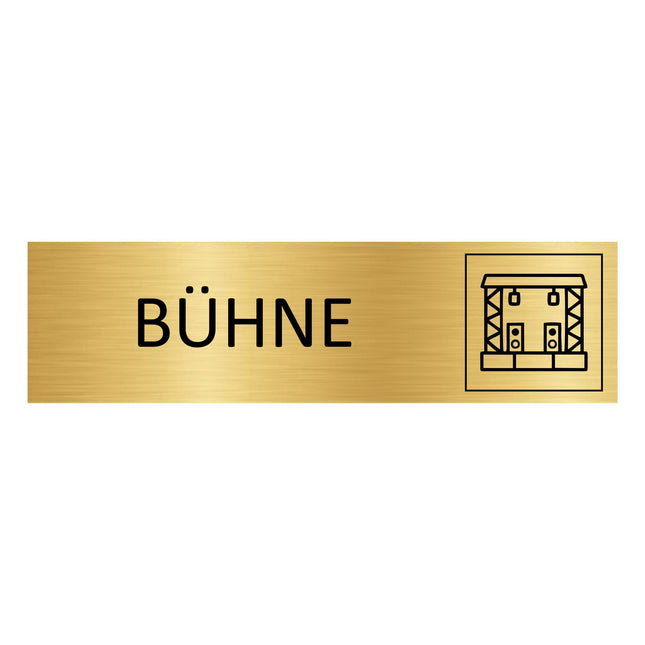 Türschild Bühne