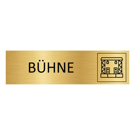 Türschild Bühne