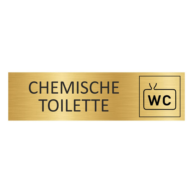 Türschild Chemietoilette