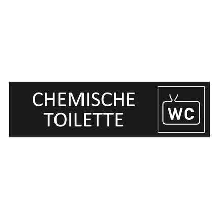 Türschild Chemietoilette