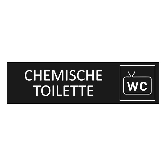 Türschild Chemietoilette