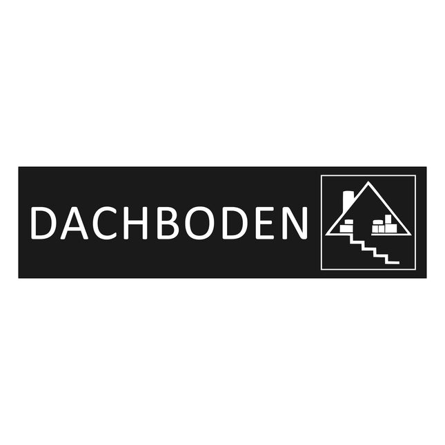 Türschild Dachboden