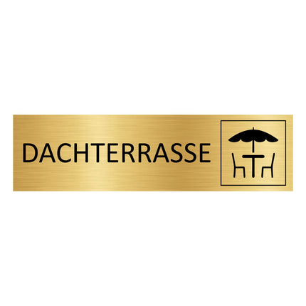 Türschild Dachterrasse