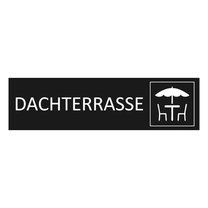 Türschild Dachterrasse