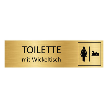 Türschild Damen-WC mit Wickeltisch