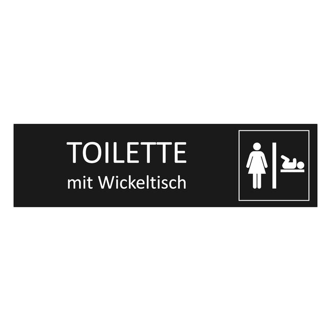 Türschild Damen-WC mit Wickeltisch