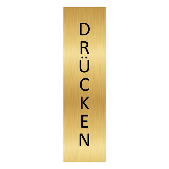 Türschild Drücken (vertikal)