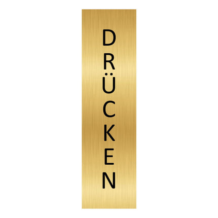 Türschild Drücken (vertikal)