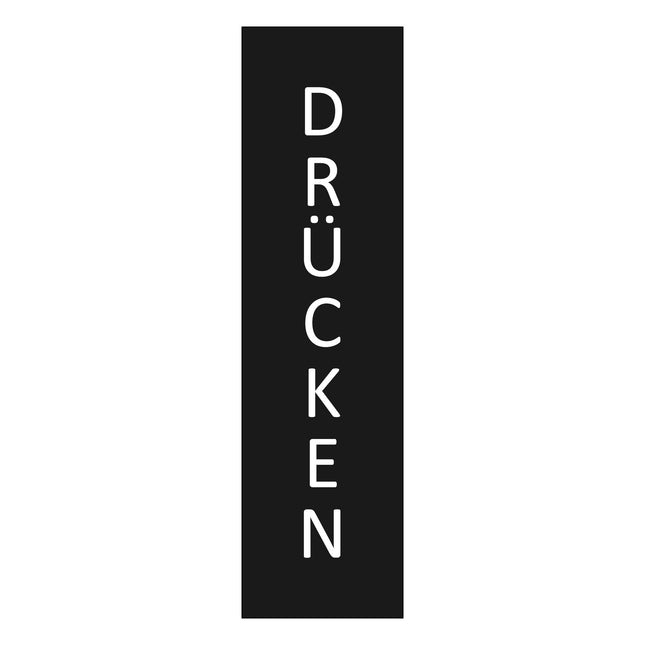 Türschild Drücken (vertikal)