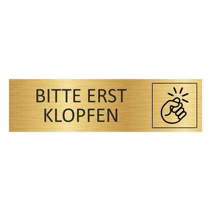 Türschild Erst Klopfen
