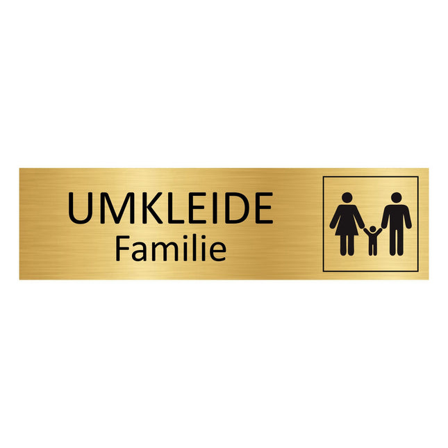Türschild Familienumkleide