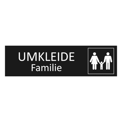 Türschild Familienumkleide
