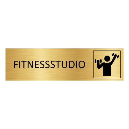 Türschild Fitnessstudio