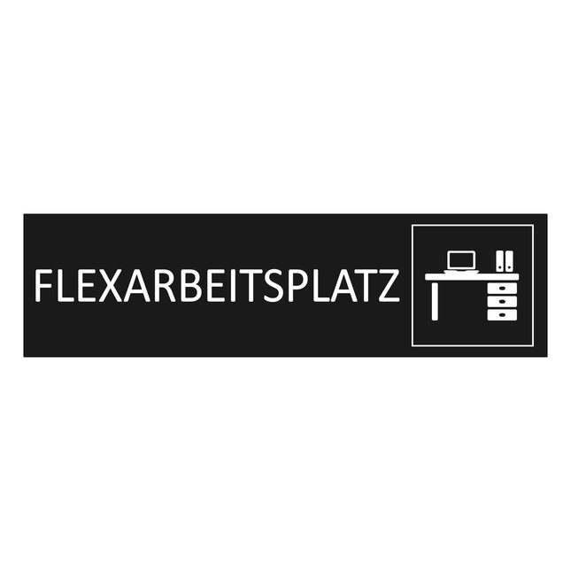 Türschild Flexarbeitsplatz